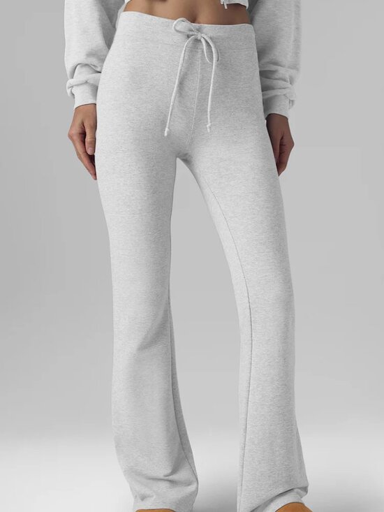 ALO Yoga Pants - NWT ALO Yoga🧘‍♂️ Sway Bootcut Sweatpant Heather Grey 👖 Leg-Lengthening